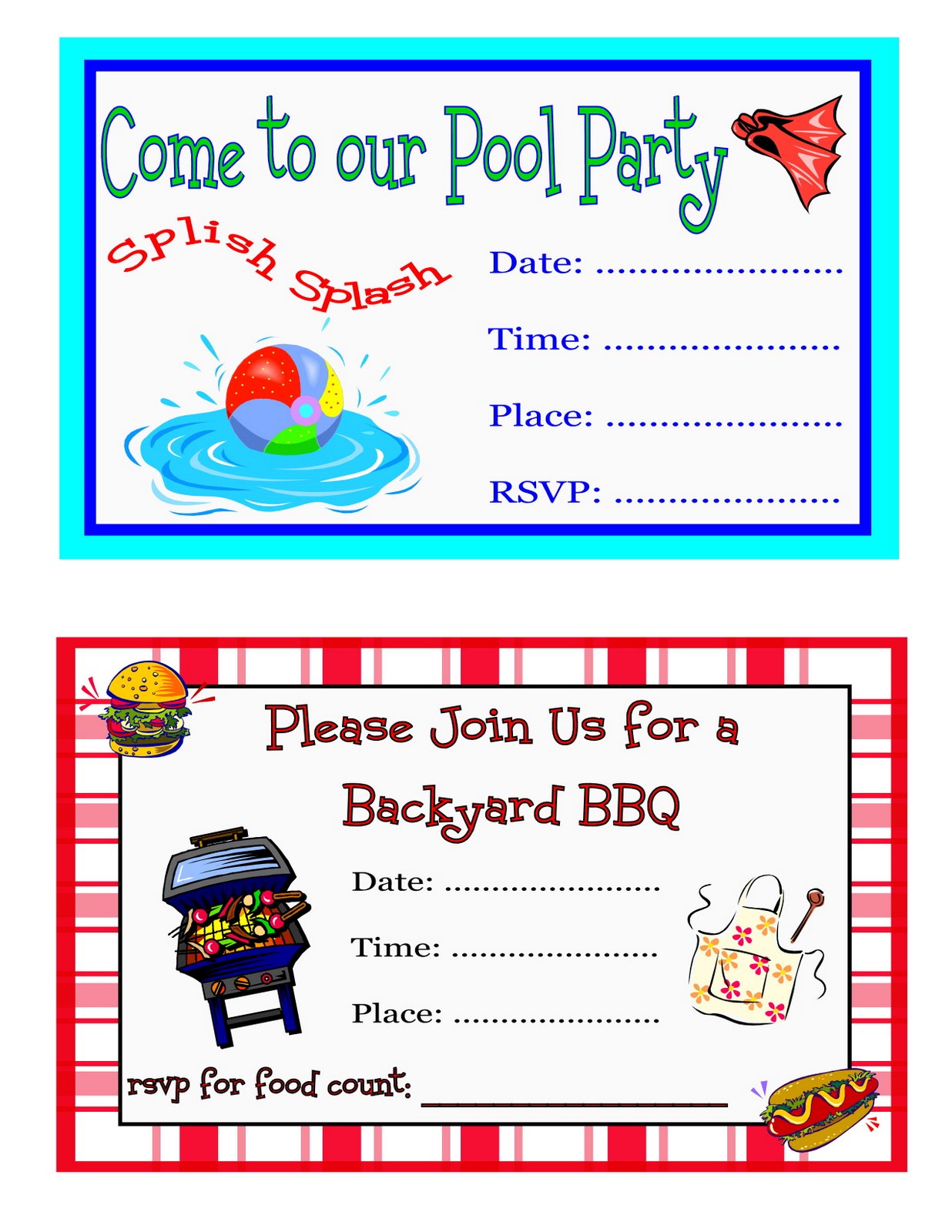 Party Invitations Free Email